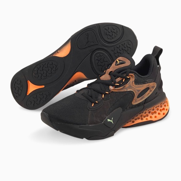 Puma Xetic Halflife Lenticular Training Shoes Black-Neon Citrus - Picture 13 of 14